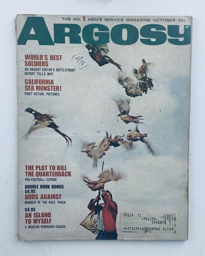 VTG Argosy Magazine October 1966 Vol 363 No. 3 California Sea Monster