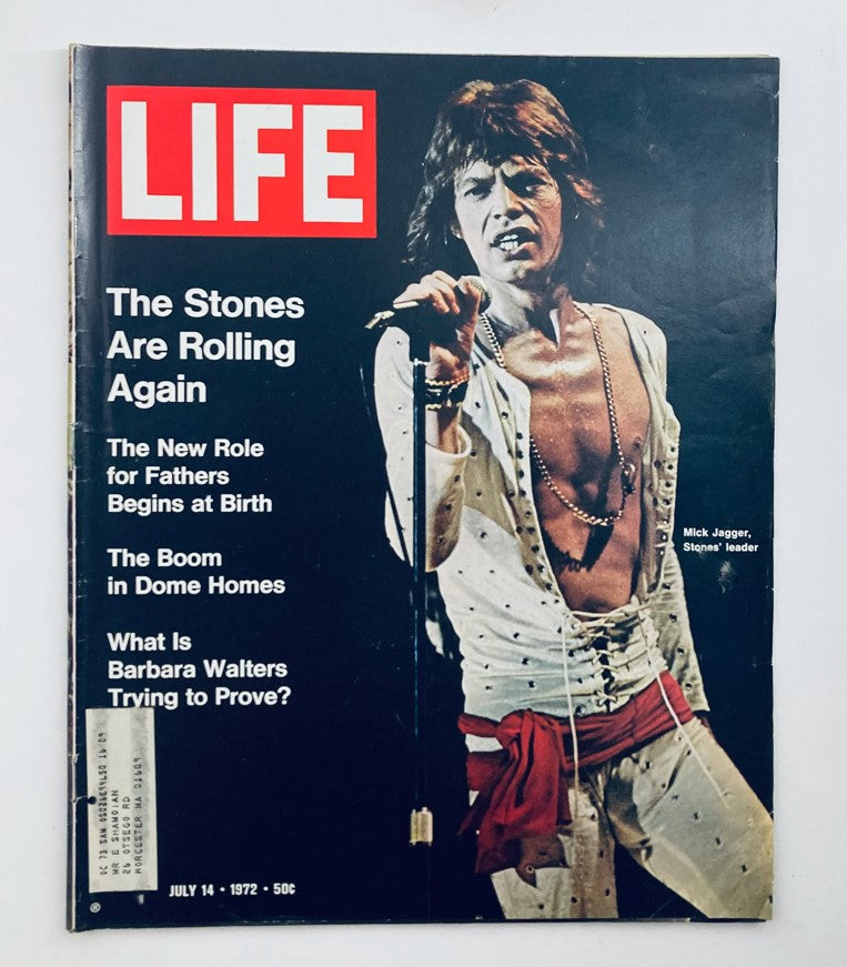 RES* VTG Life Magazine July 14 1972 Vol 73 No. 2 Mick Jagger Stones' Leader