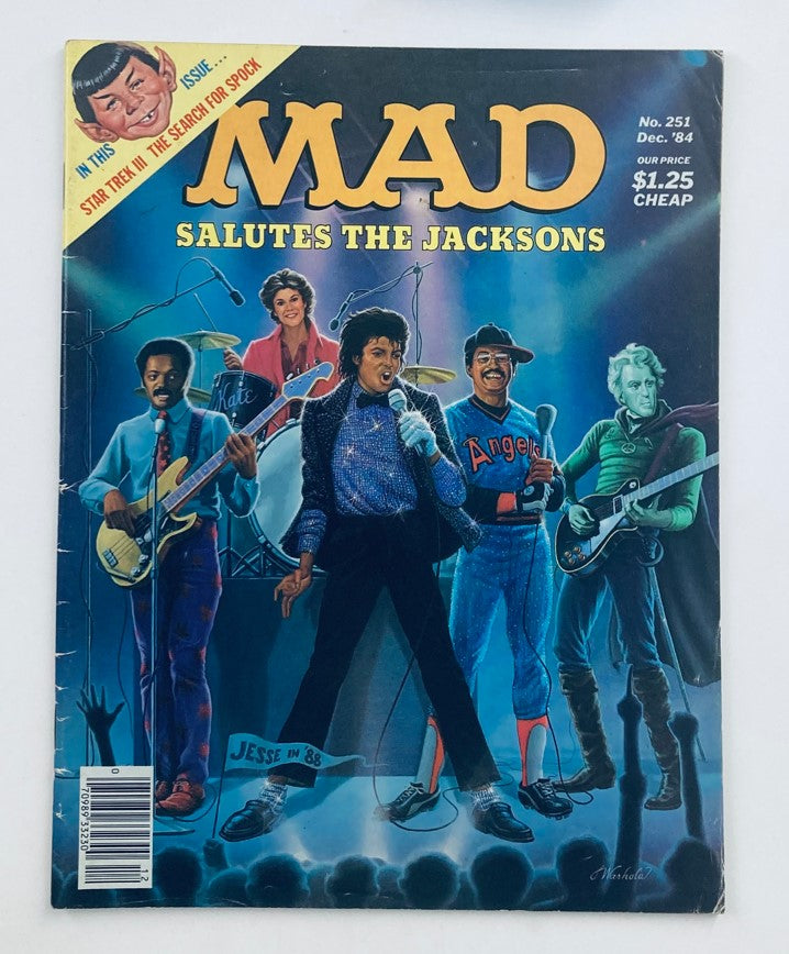 Mad Magazine December 1984 No. 251 The Jacksons 4.0 VG Very Good No Label