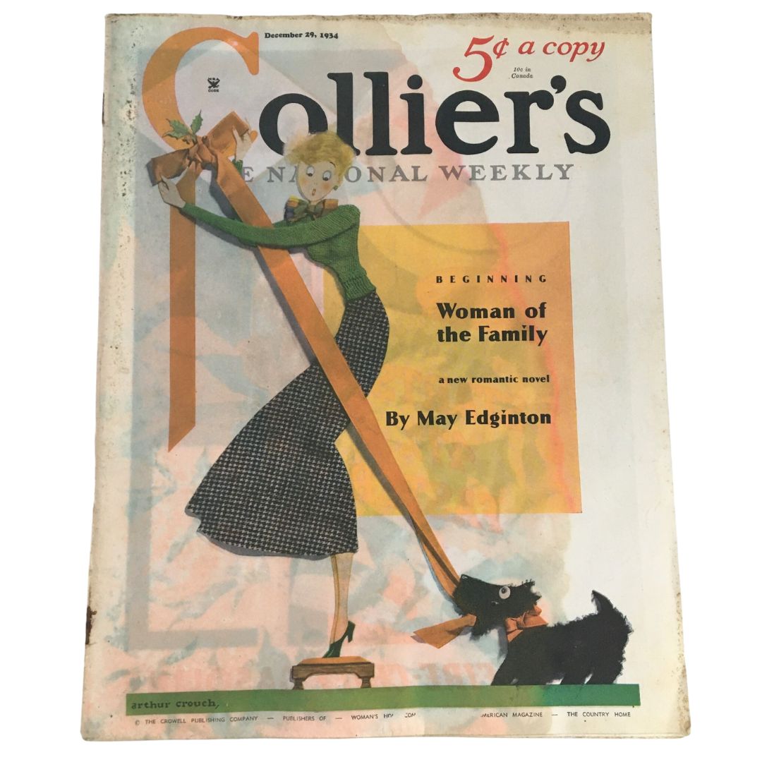 VTG Collier's Magazine December 29 1934 Woman of the Family by May Edginton