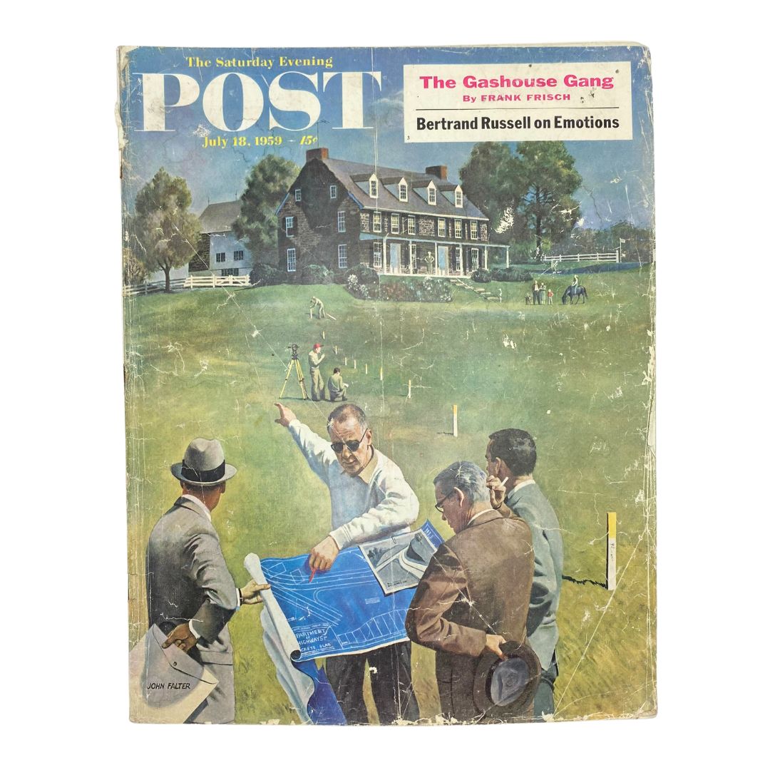 Saturday Evening Post Magazine July 18 1959 Home Folks - John Falter No Label