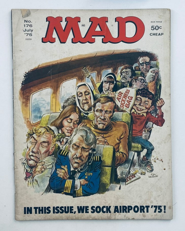 Mad Magazine July 1975 No. 176 We Sock Airport '75 2.0 Good No Label