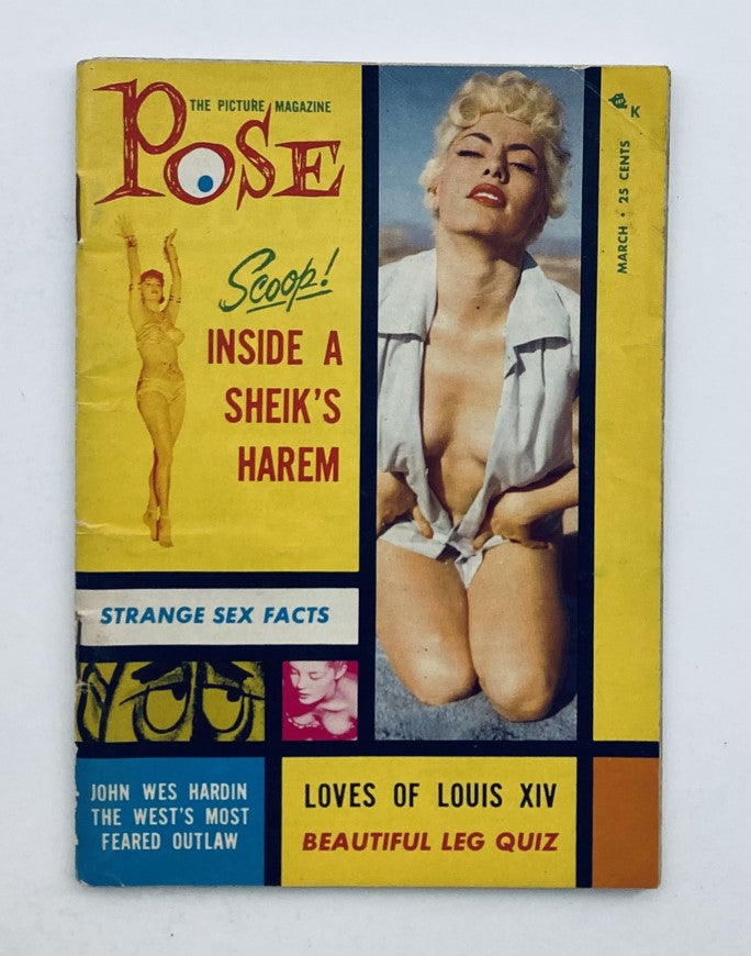 VTG Pose The Picture Magazine May 1958 Vol 3 No. 3 Loves of Louis XIV No Label