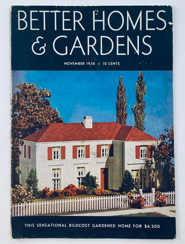 Better Homes & Gardens Magazine November 1936 We Winter a Garden Circus