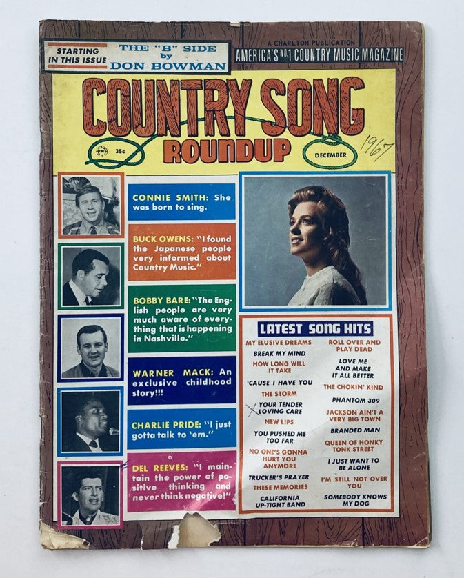 VTG Country Song Roundup Magazine December 1967 Connie Smith & Buck Owens