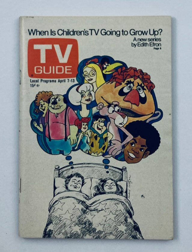 TV Guide Magazine April 7 1973 #545 Children's TV Nashville Ed. No Label