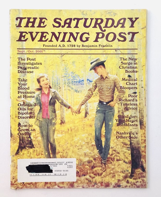 Saturday Evening Post Magazine September 2001 Illustrated Cover - John Clymer