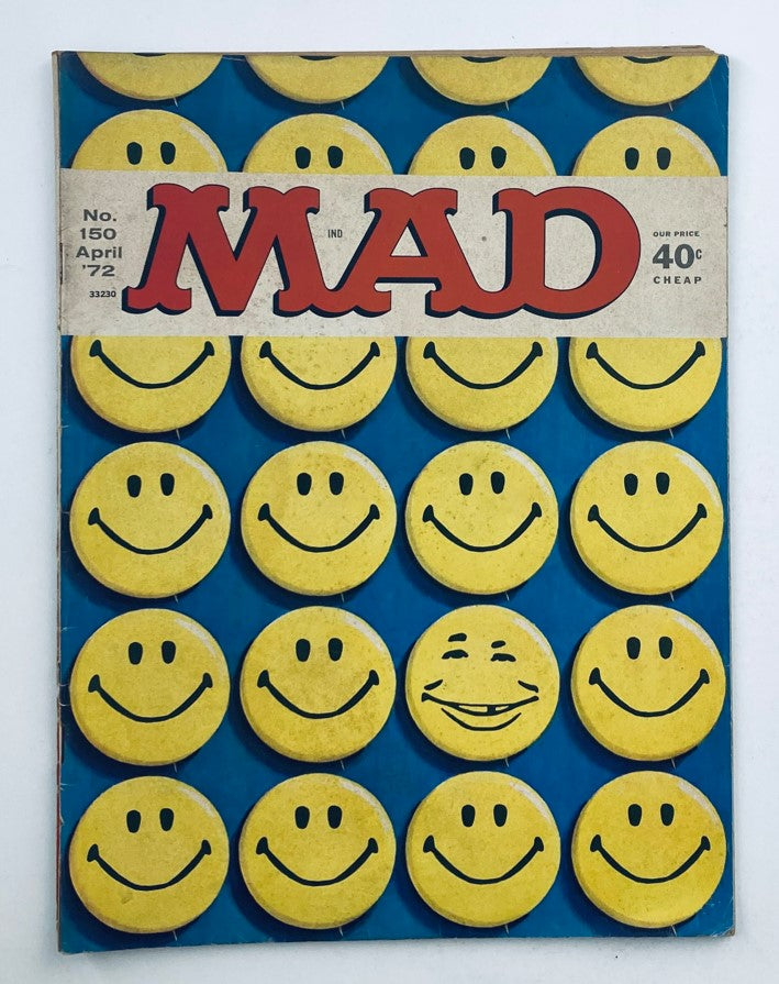 Mad Magazine April 1972 No. 150 The Putrid Family 4.0 VG Very Good No Label