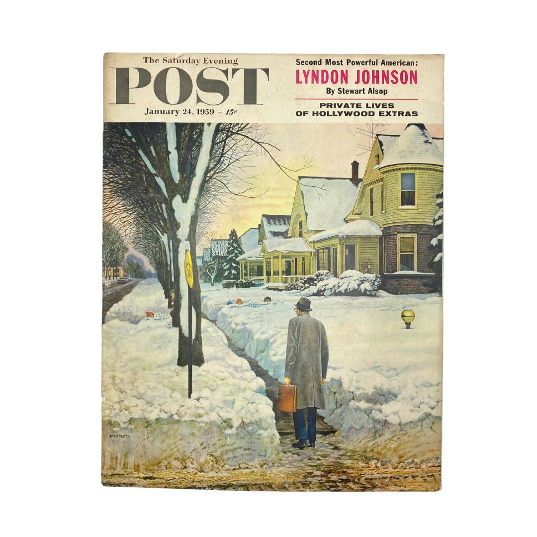 Saturday Evening Post Magazine January 24 1959 Mr. Hesitant - Falter No Label