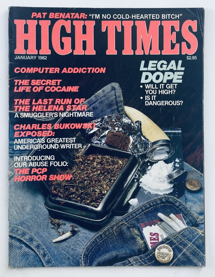 VTG High Times Magazine January 1982 #77 Charles Bukoski Exposed No Label