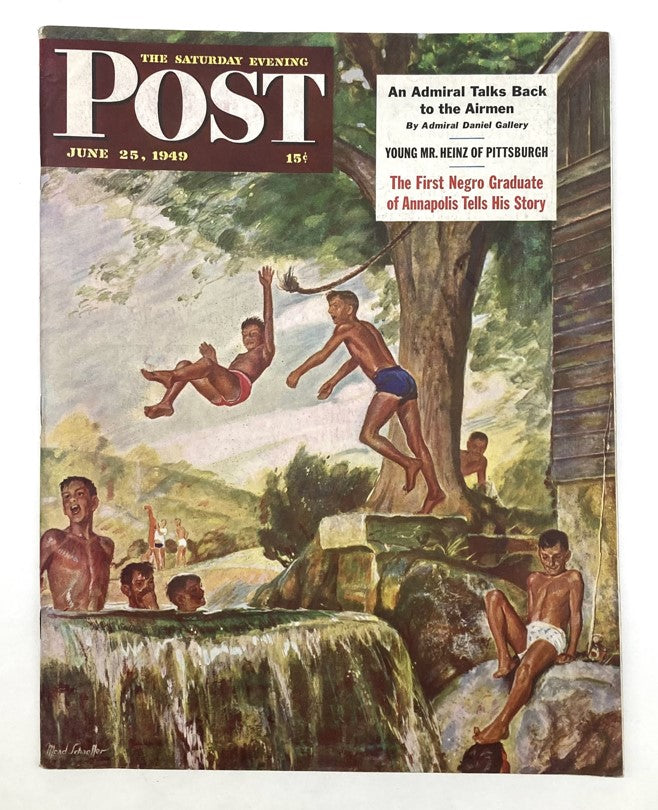 Saturday Evening Post Magazine June 25 1949 Illustrated Cover by Mead Schaeffer