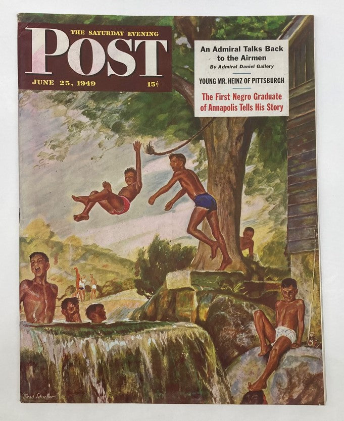 Saturday Evening Post Magazine June 25 1949 Illustrated Cover by Mead Schaeffer