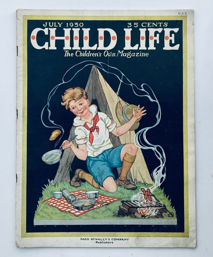 VTG Child Life Magazine July 1930 Vol 9 No. 7 Song: Our America No Label