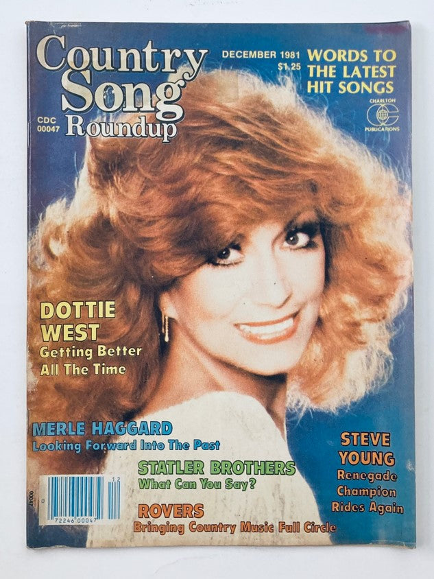 VTG Country Song Roundup Magazine December 1981 Dottie West No Label