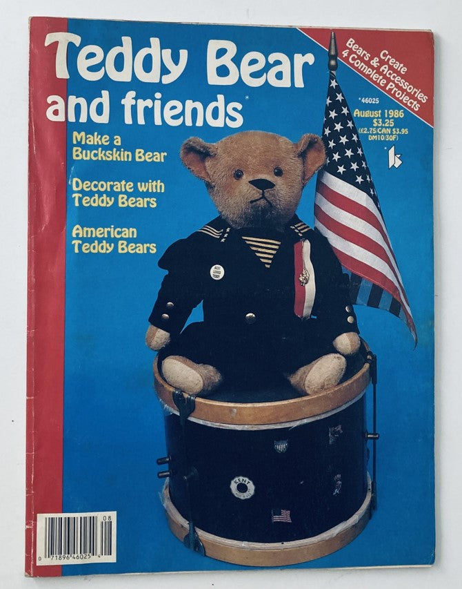 VTG Teddy Bear & Friends Magazine August 1986 American Teddy Bears No Label