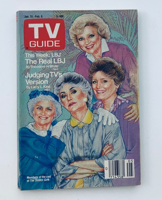 TV Guide Magazine January 31 1987 Bea Arthur, Betty White Pittsburgh Metro Ed.