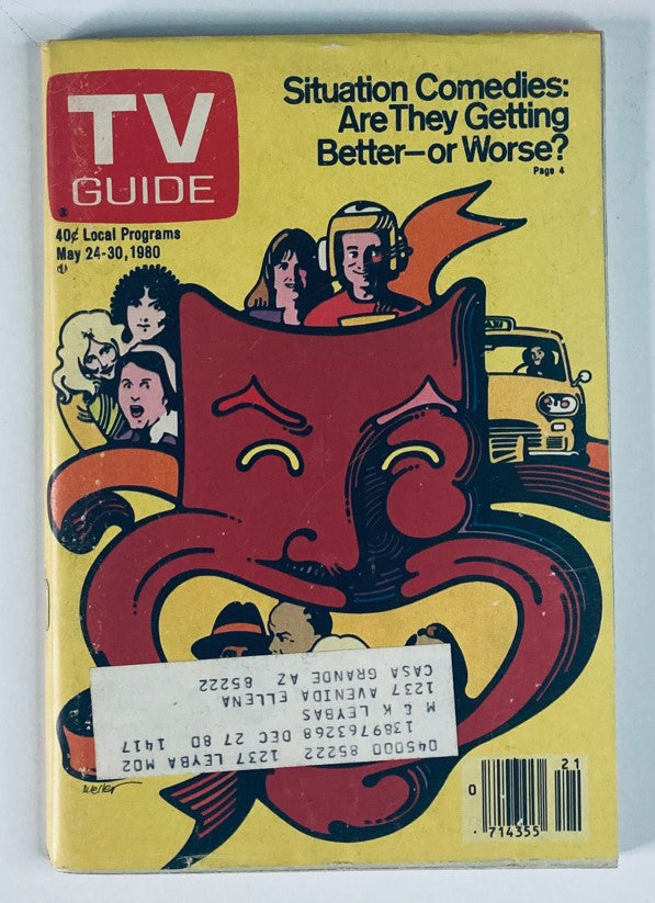 TV Guide Magazine May 24 1980 #1417 Situation Comedies Phoenix Ed.