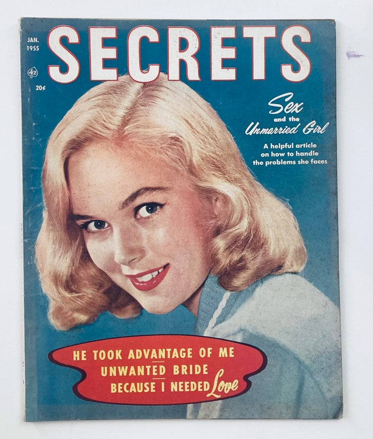 VTG Secrets Magazine January 1955 Vol 37 #2 Showdown on Christmas Eve No Label