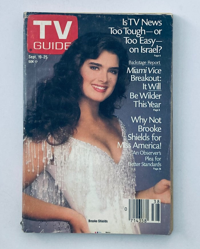 TV Guide Magazine September 19 1987 Brooke Shields PA Ed. No Label