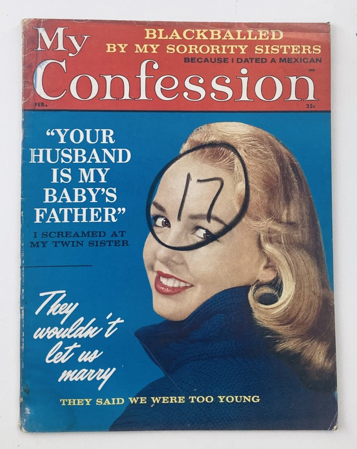 VTG My Confession Magazine February 1960 They Wouldn't Let Us Marry No Label