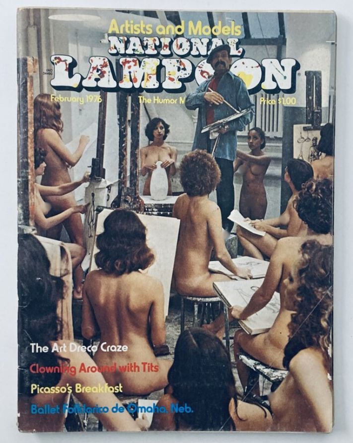 VTG National Lampoon Magazine February 1976 The Lincoln Nebraska No Label