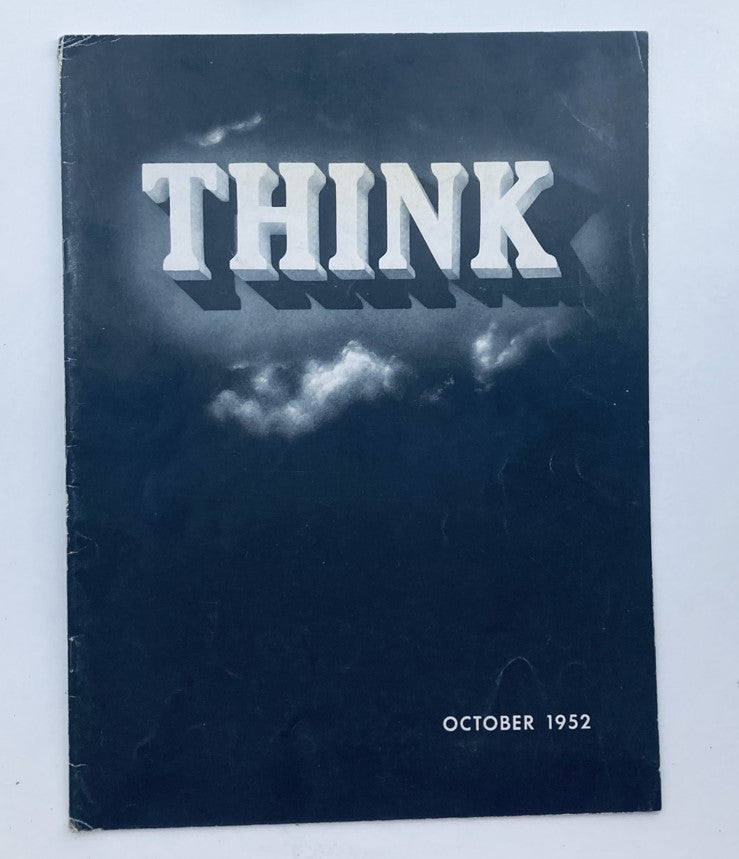 VTG Think Magazine October 1952 Vol 18 No. 10 Gas and Its Uses No Label