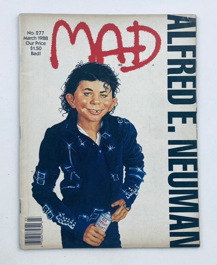 Mad Magazine March 1988 No. 277 King of Pop Alfred 4.0 VG Very Good No Label