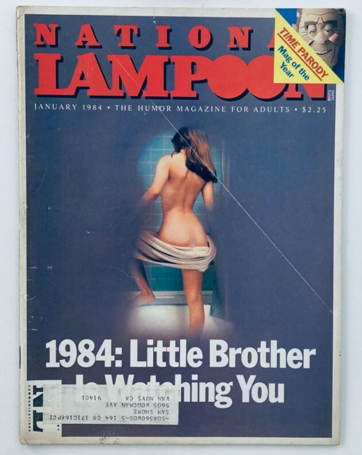 Vintage National Lampoon Magazine January 1984 Vol 2 No 66 Little Brother Watching Rare Collectible