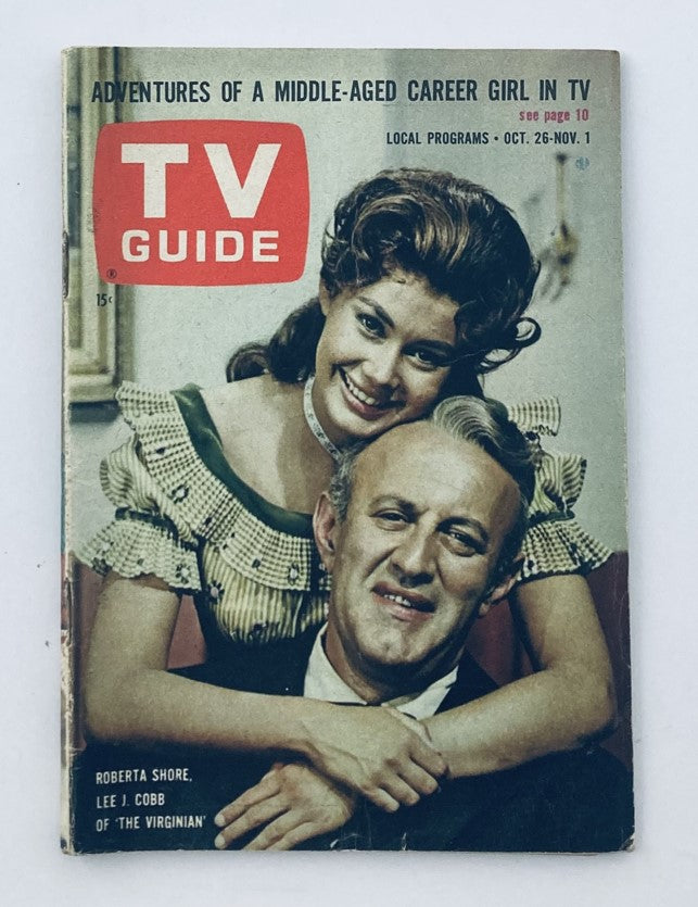 TV Guide Magazine October 26 1963 #552 Roberta Shore Cleveland Ed. No Label