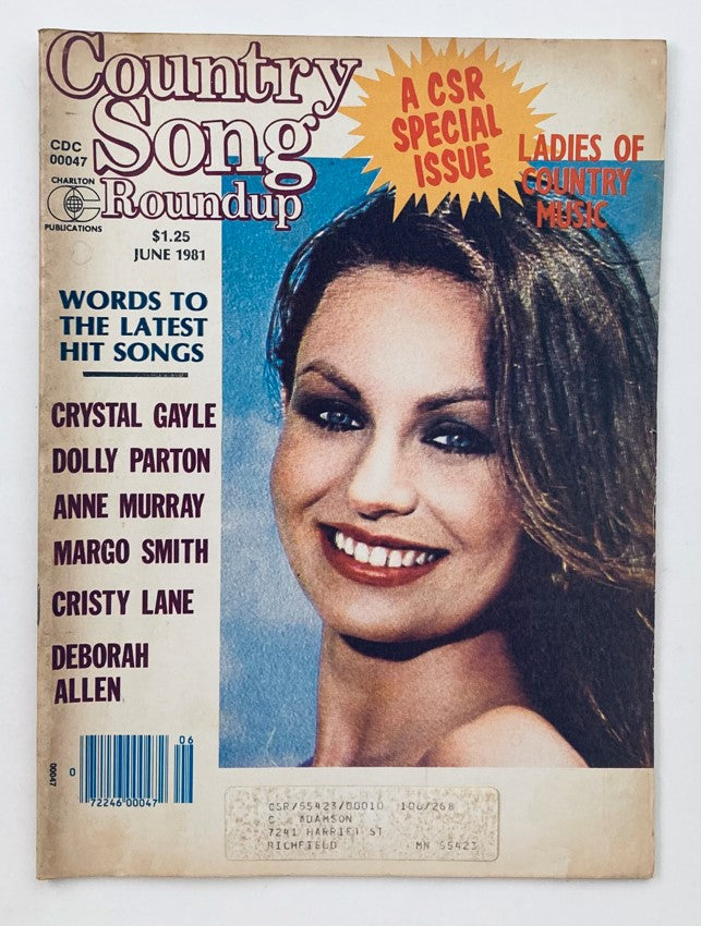 VTG Country Song Roundup Magazine June 1981 Crystal Gayle & Dolly Parton