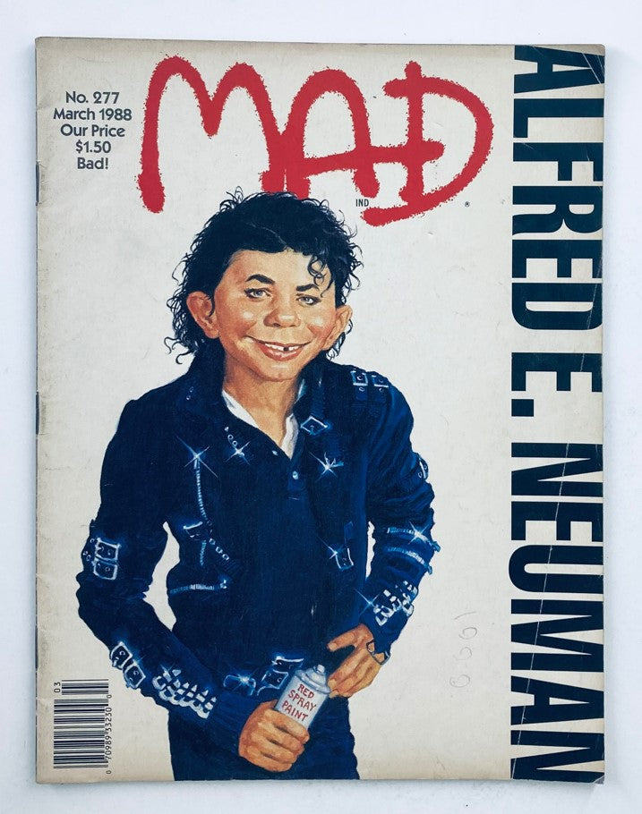 Mad Magazine March 1988 No. 277 Sad A Mad Song Parody 4.0 VG Very Good No Label