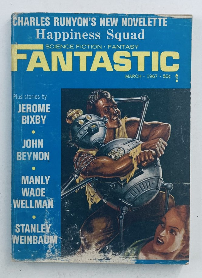 Fantastic Science Fiction Magazine March 1967 Manly Wade Wellman No Label