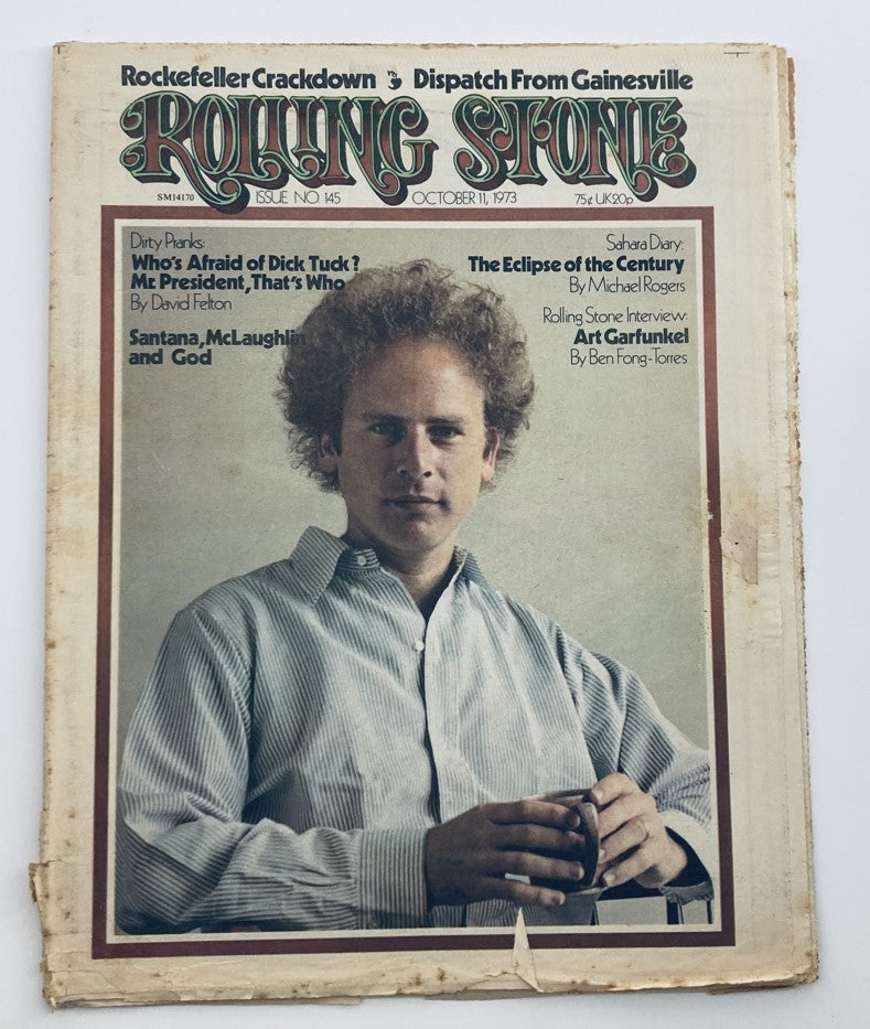 VTG Rolling Stone Magazine October 11 1973 No. 145 Art Garfunkel No Label