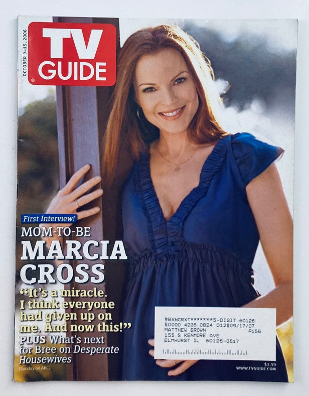 TV Guide Magazine October 9 2006 Marcia Cross Eastern Central Loc. Ed.