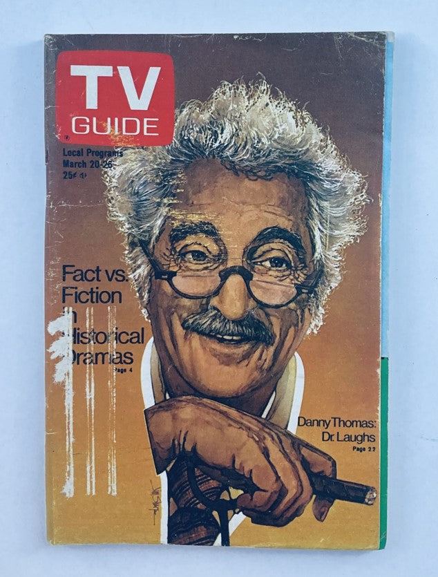 TV Guide Magazine March 20 1976 #1199 Danny Thomas Northern FL Ed.