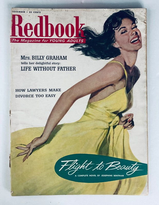 VTG Redbook Magazine November 1955 Vol 106 No. 1 Mrs. Billy Graham No Label