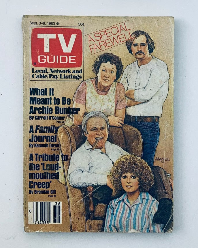 TV Guide Magazine September 3 1983 Loud-mouthed Creep Western IL Ed. No Label