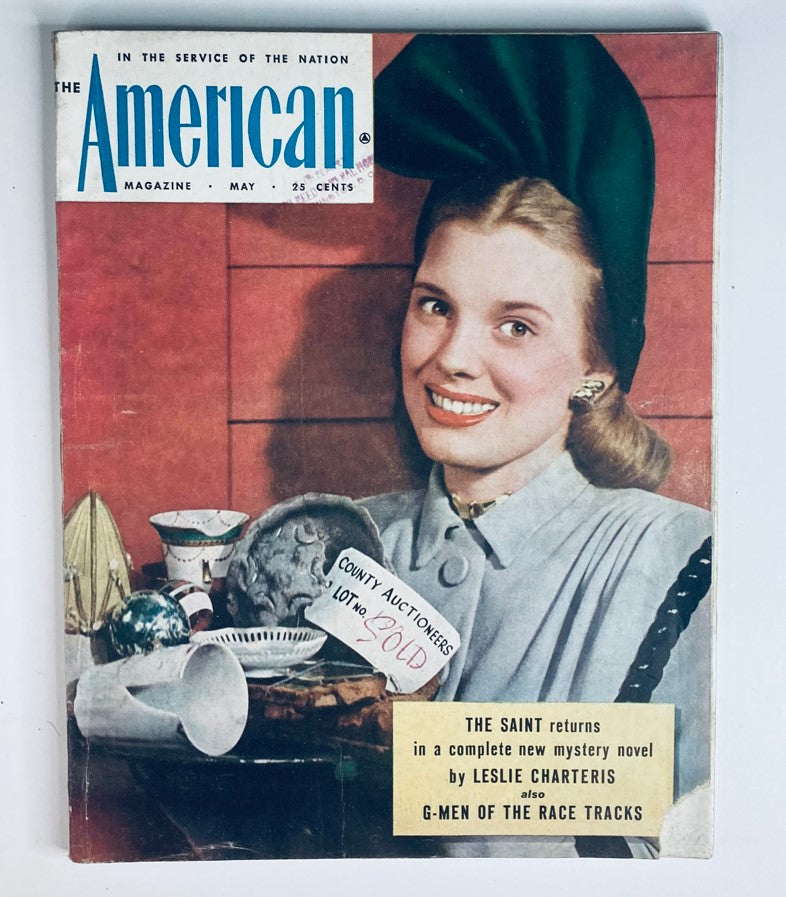 VTG The American Magazine May 1947 Vol 143 #5 Joy Mitchell Cover No Label