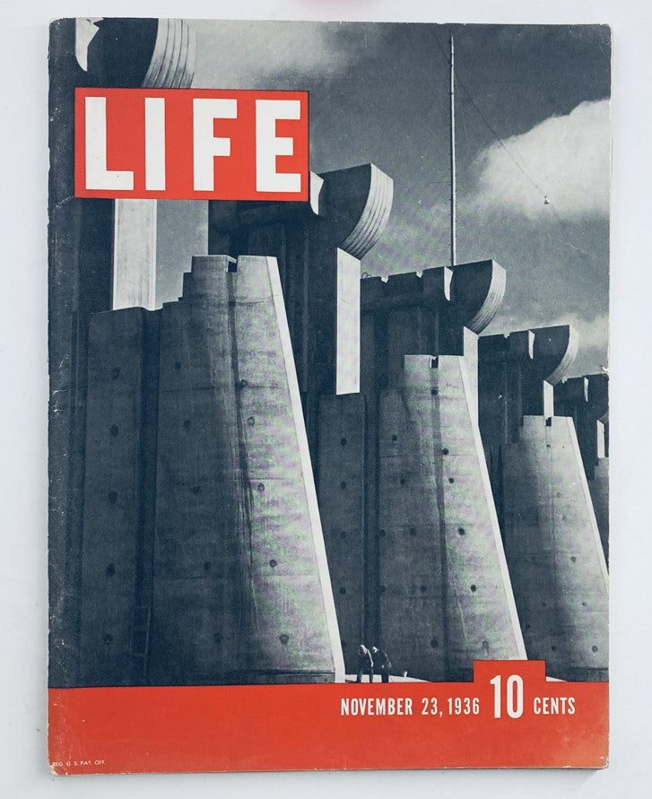 VTG Life Magazine 1st Issue November 23 1936 Vol 1 No. 1 Photo of Fort Dam Peck