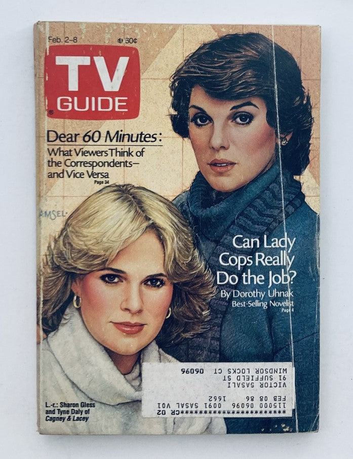 TV Guide Magazine February 2 1985 Cagney & Lacey Hartford-New Haven Ed.