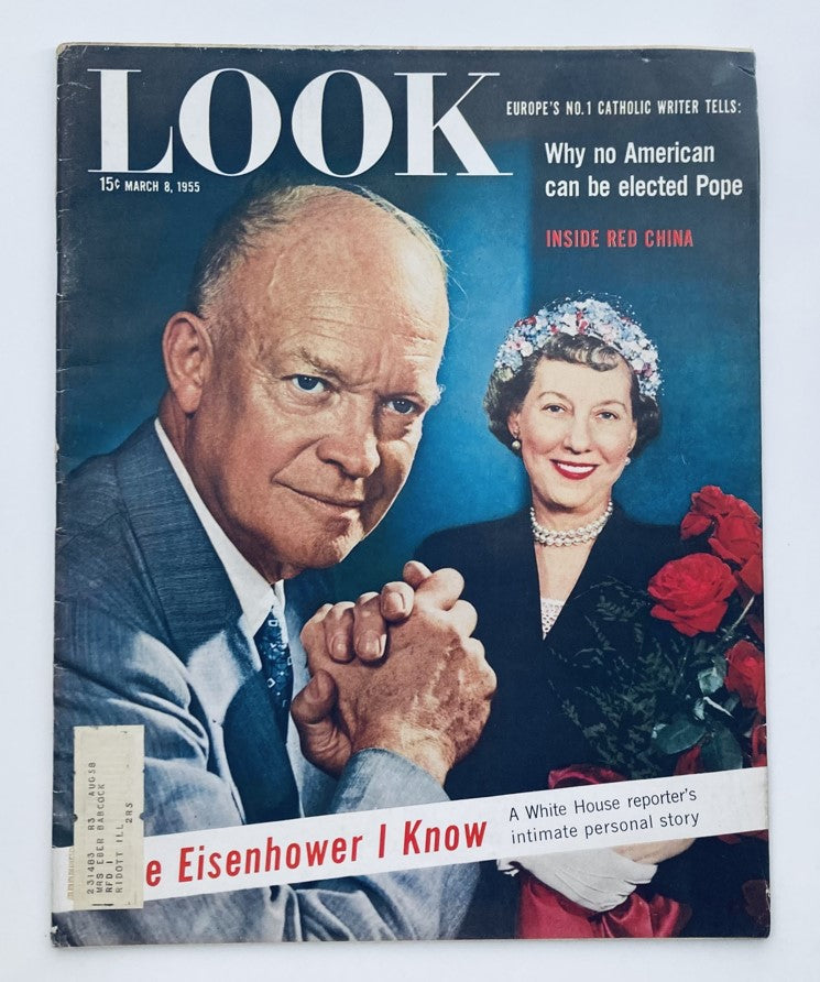 VTG Look Magazine March 8 1955 Vol 19 No. 5 Dwight and Mamie Eisenhower