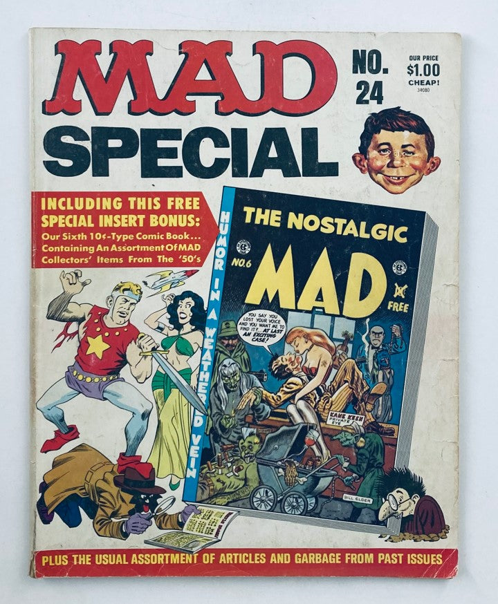 Mad Special Magazine 1977 No. 24 The Poopsidedown Adventure 6.0 FN Fine No Label