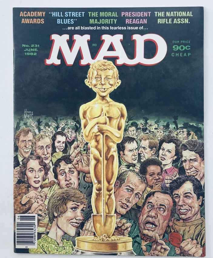 VTG Mad Magazine June 1982 No. 231 The Academy Awards 6.0 FN Fine No Label