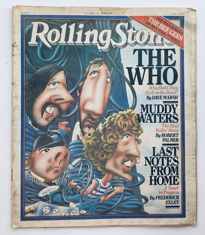 VTG Rolling Stone Magazine October 5 1978 The Who & The Bee Gees No Label