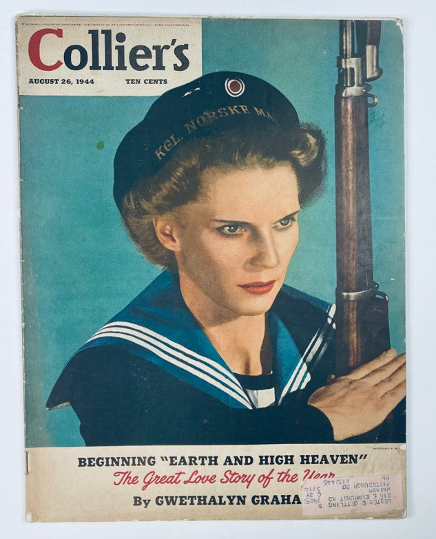 VTG Collier's Magazine August 26 1944 Vol 114 No. 9 Earth and High Heaven