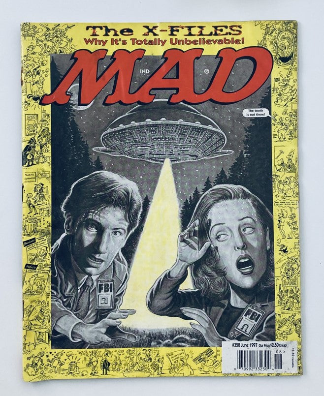 Mad Magazine June 1997 #358 Gillian Anderson David Duchovny 2.0 GD Good No Label