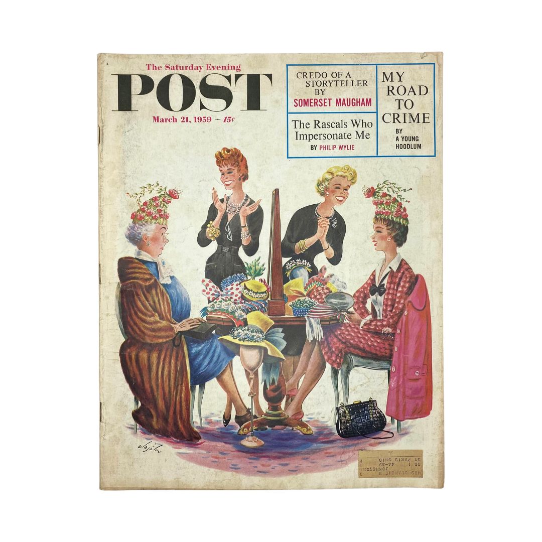 Saturday Evening Post Magazine March 21 1959 Easter Morning - Alajalov