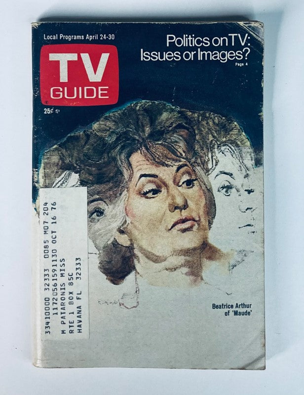 TV Guide Magazine April 24 1976 #1204 Beatrice Arthur Northern-FL Ed.