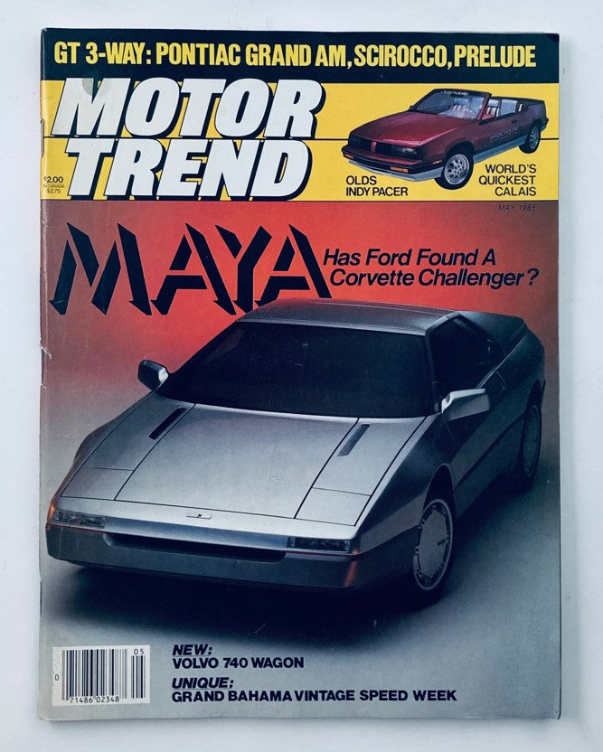 VTG Motor Trend Magazine May 1985 Ital Design Maya Wanted-Courageous No Label