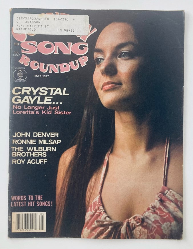 VTG Country Song Roundup Magazine May 1977 Crystal Gayle & John Denver